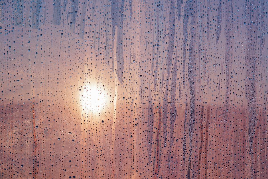 Sun and rain over an Arkansas home in Little Rock area