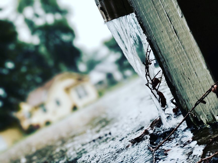 infographic showing how new gutters protect a home's foundation, siding, roof, and resale value in Central Arkansas